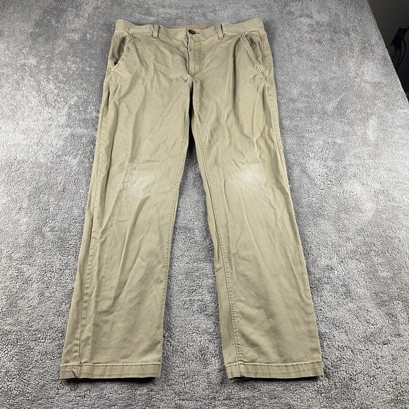 Urban Pipeline Pants Mens 34x30 Beige Flex Max Slim Straight - Picture 1 of 16